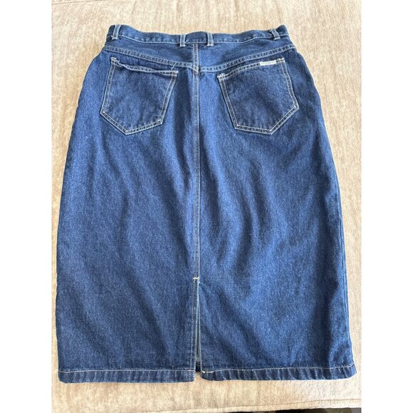Vintage San Francisco Sport Denim Jean Skirt 15/16 100% Cotton - Picture 3 of 8